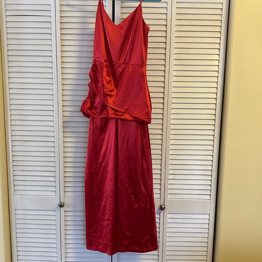 Scarlet Satin prom dress